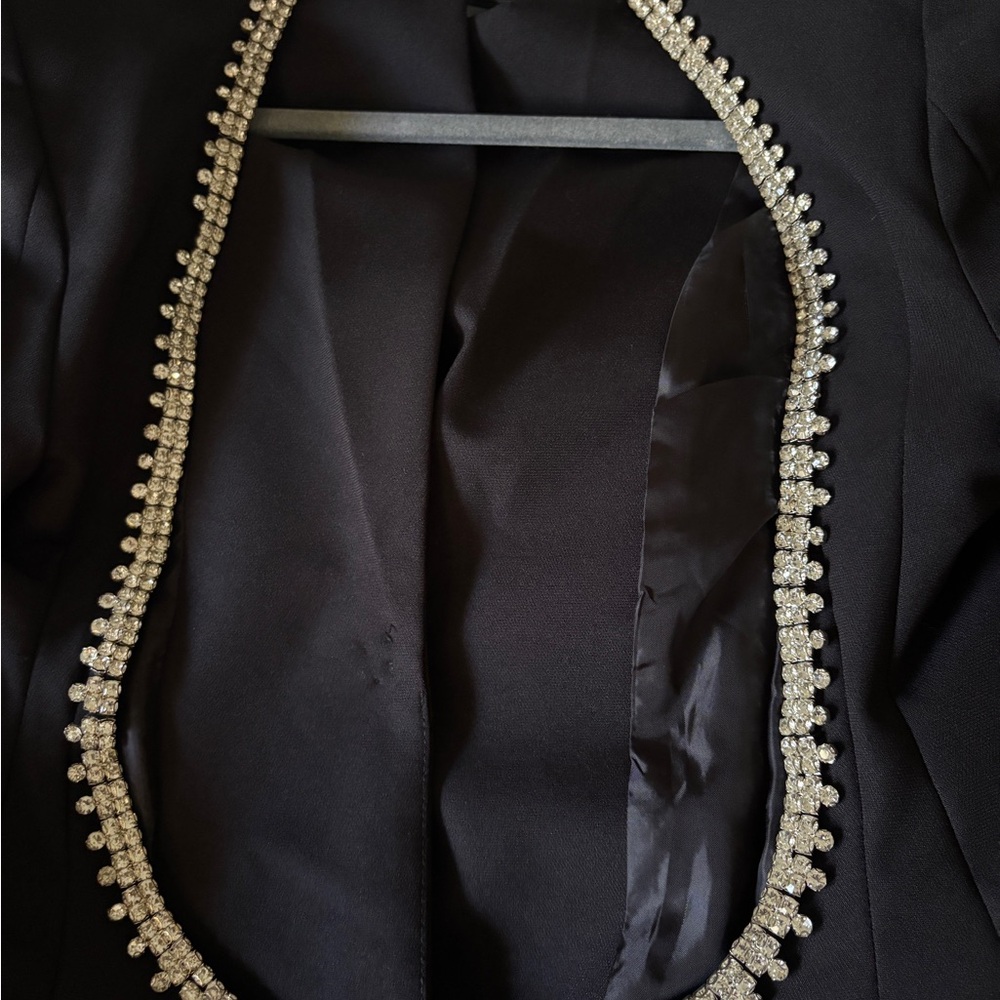 Elegant Black Women's Coat - Picture 2 of 5